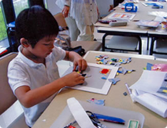 フェルトジグソーパズル作成風景